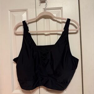 Plus Size Black Swimsuit Top